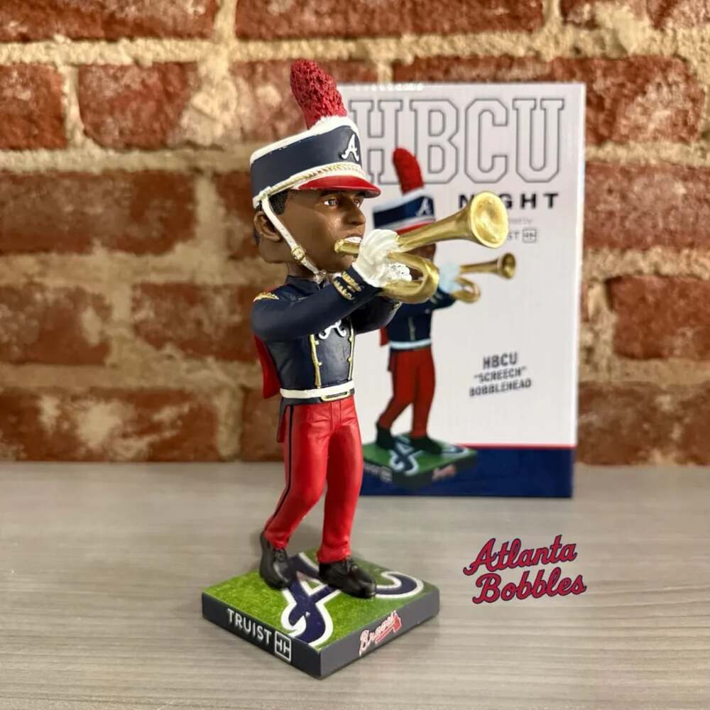 Atlanta Braves HBCU Night Screech Bobblehead 2022